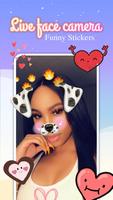 Live Face Camera Free cute & funny motion sticker تصوير الشاشة 1