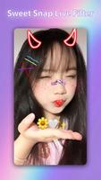 Sweet snap live face filter selfie camera edit الملصق