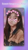 Sweet snap live face filter selfie camera edit تصوير الشاشة 2