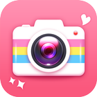 Selfiecamera met AR-stickers-icoon