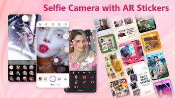 Selfiecamera met AR-stickers-poster