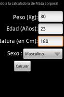 Calculadora Masa Corporal captura de pantalla 1