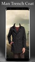 Man Trench Coat Photo Suit Editor постер