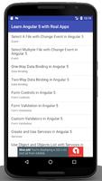 Learn Angular 5 with Real Apps اسکرین شاٹ 1