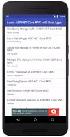 Learn ASP.NET Core MVC with Re تصوير الشاشة 1