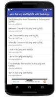 Learn GoLang and MySQL with Re poster