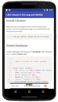 Learn GoLang and MySQL with Real Apps screenshot 2