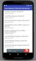 Learn Express.JS Rest API with الملصق