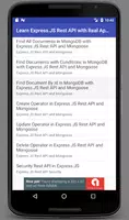 Learn Express.JS Rest API with تصوير الشاشة 1