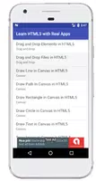 Learn HTML5 with Real Apps capture d'écran 1