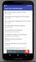 برنامه‌نما Learn Java 9 With Real Apps عکس از صفحه