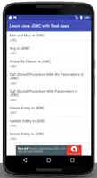 Learn Java JDBC with Real Apps تصوير الشاشة 1