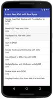 Learn Java XML with Real Apps স্ক্রিনশট 1