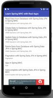 Learn Spring MVC with Real App تصوير الشاشة 3