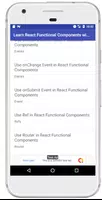 Learn React Functional Components with Real Apps تصوير الشاشة 3