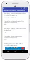 Learn React Functional Components with Real Apps تصوير الشاشة 1