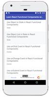 Learn React Functional Components with Real Apps captura de pantalla 2