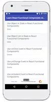 Learn React Functional Components with Real Apps تصوير الشاشة 2