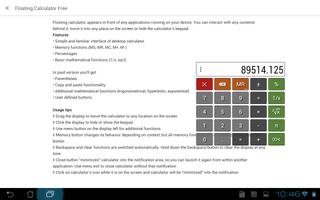Floating Calculator Free screenshot 3
