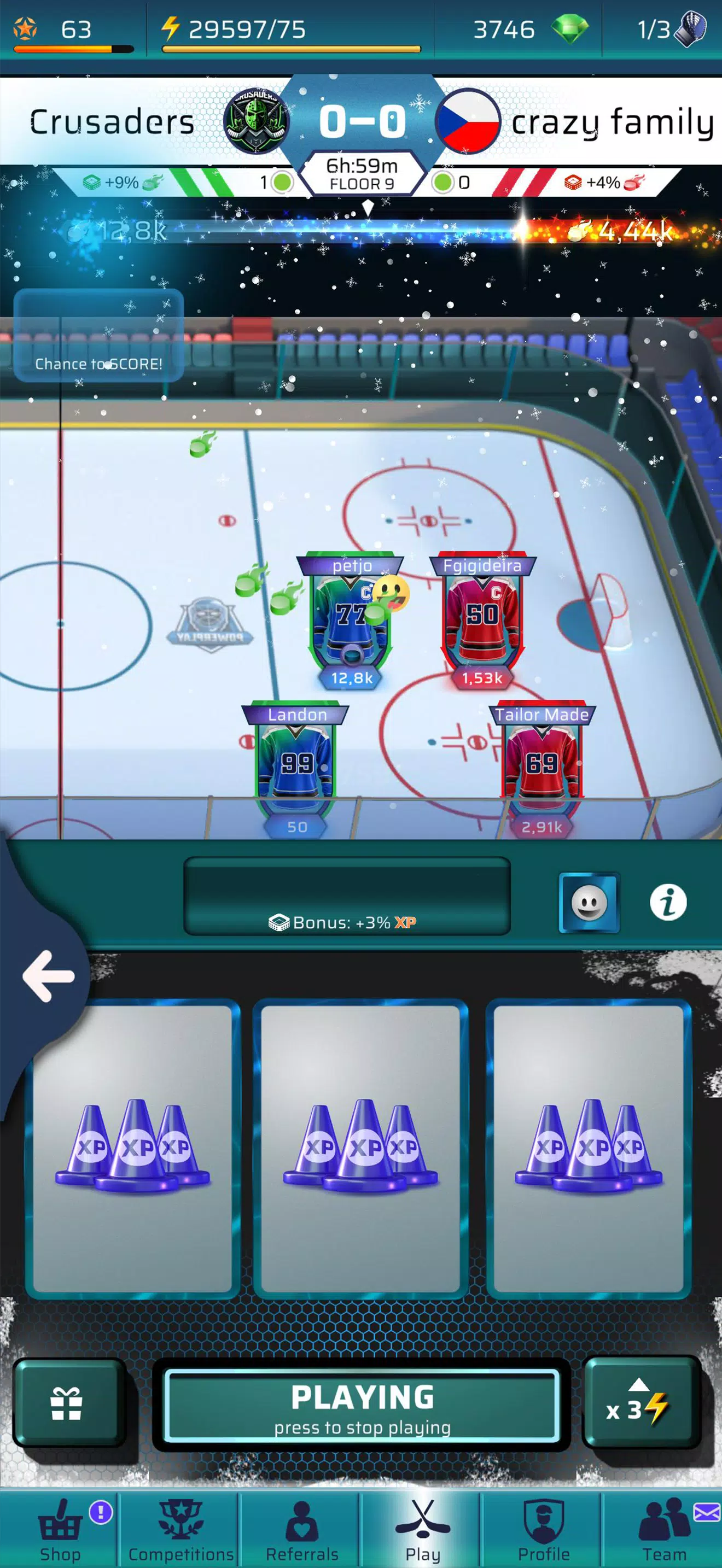 PowerPlay: 冰球 PvP 游戏