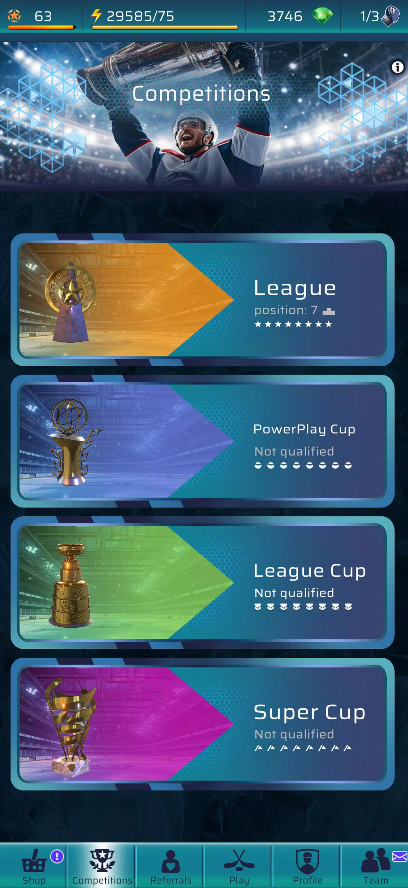 PowerPlay: 冰球 PvP 游戏