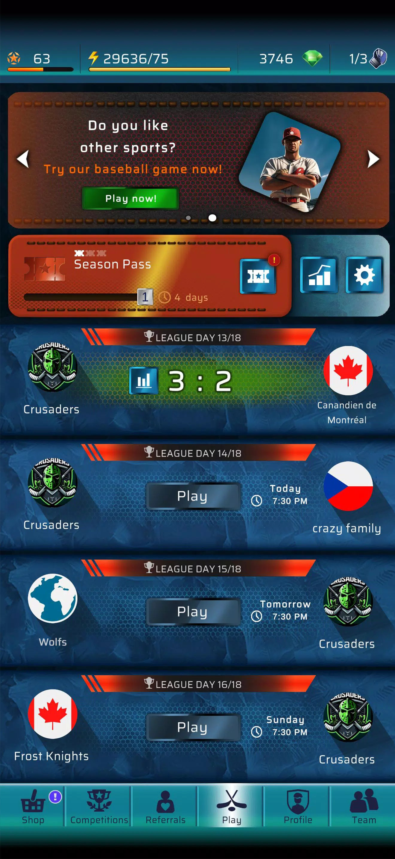 PowerPlay: 冰球 PvP 游戏