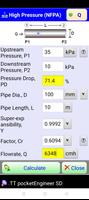 Gas pipe sizing screenshot 2