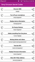 Secret Code For Sony Ericsson Mobiles 2019 تصوير الشاشة 2