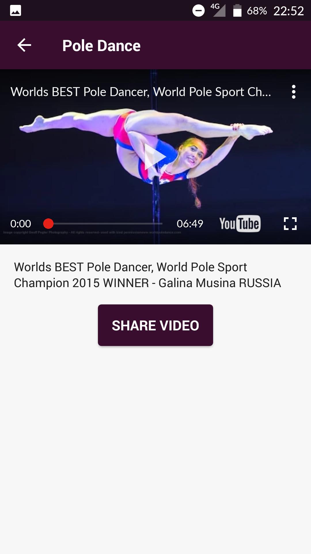 World best pole dancer