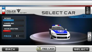Pilote de voiture de police 3D capture d'écran 2