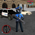 Police US Stickman Rope Hero Vegas Gangstar Crime icône