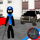 US Police Stickman 아이콘