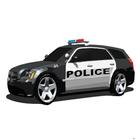 conduire une voiture de police icône