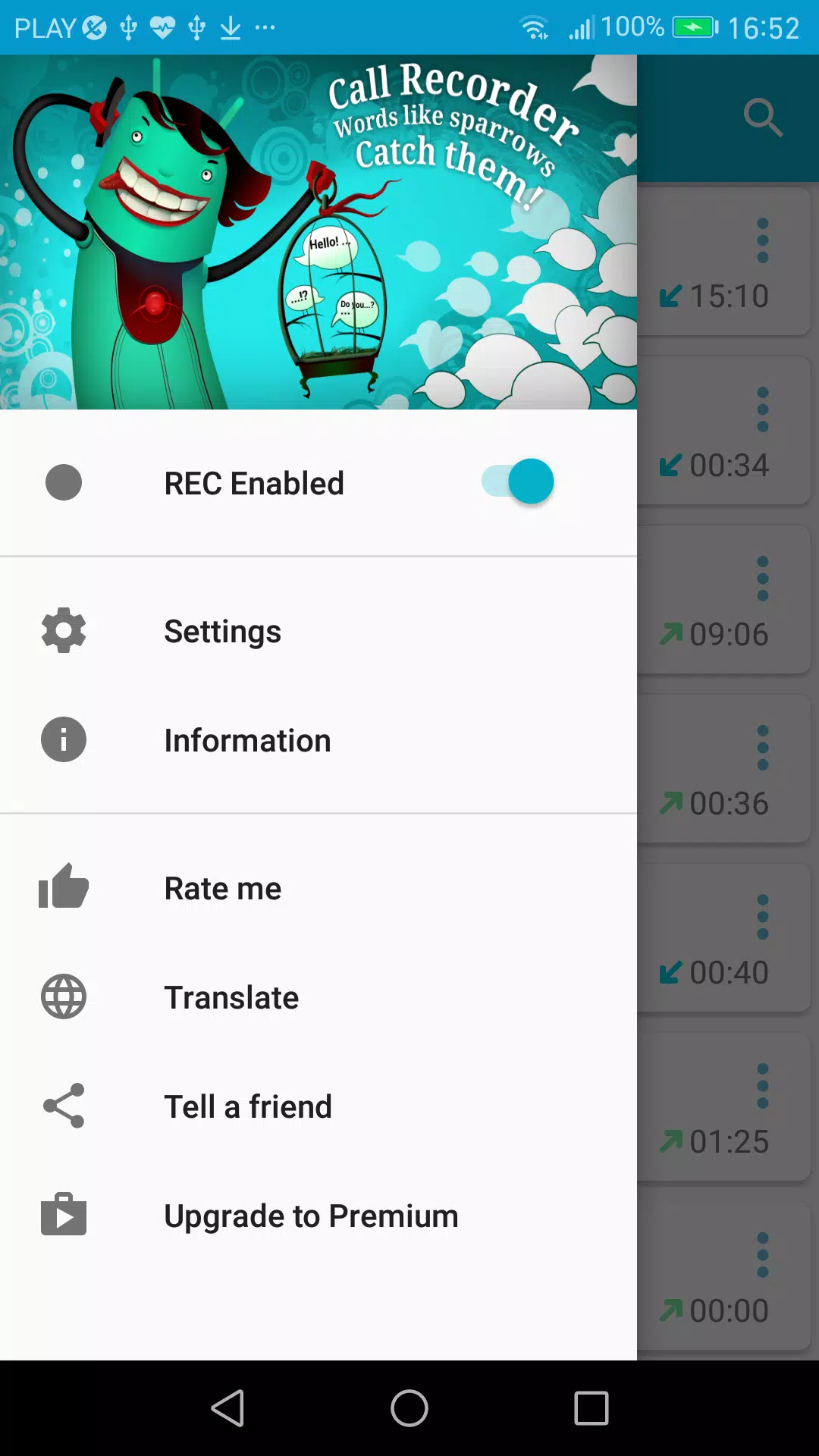 Descarga de APK de Grabador de Llamadas para Android