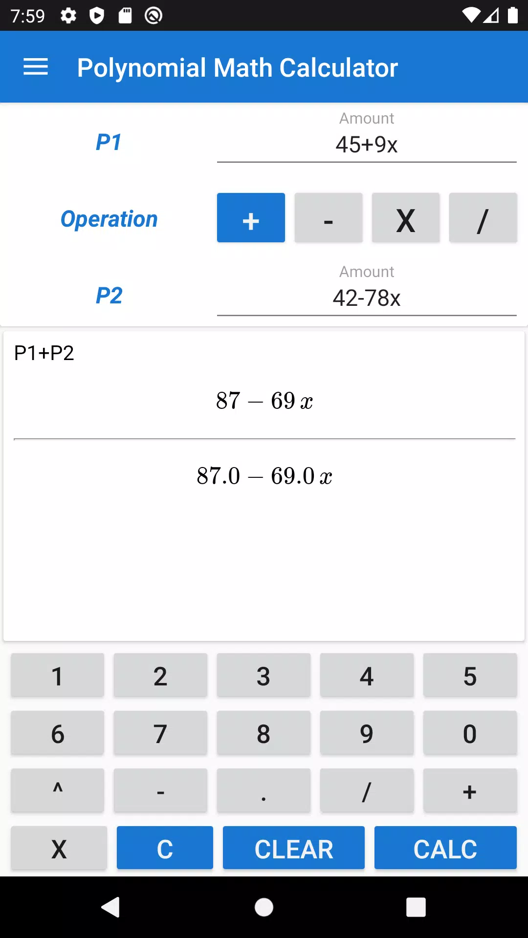 Descarga de APK de Calculadora polinómica para Android