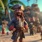 Pirate Polygon Caribbean Sea simgesi