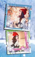 Winter-Foto-Rahmen-Collage Plakat