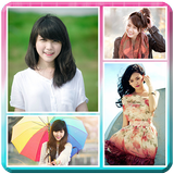 Cute Grid Photo Collage ไอคอน