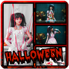 Halloween Grid Photo Collage icono