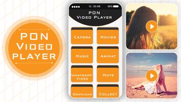 Pon video player : Video Player Plakat