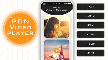 Pon video player : Video Player स्क्रीनशॉट 1