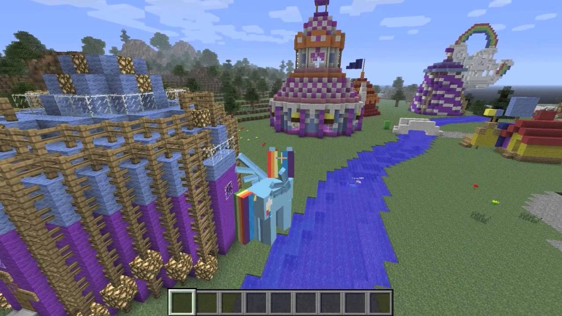 Pony minecraft. Карта Minecraft my little Pony. Пони майнкрафт. Постройки для МАЙНКРАФТА пони. Мод my little Pony майнкрафт.