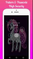 Pony unicorn Lock screen, pony Ekran Görüntüsü 1