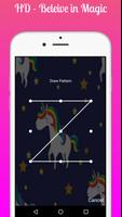 Pony unicorn Lock screen, pony Ekran Görüntüsü 2