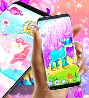 Unicorn live wallpaper syot layar 2