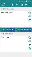 Portugees Engels vertaler-poster