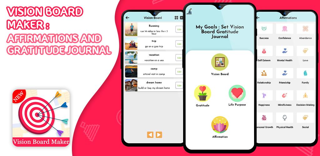 Vision Board Maker Affirmations And Gratitude For Android Apk Download