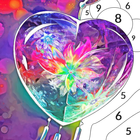 Valentine Paint by Number Game ícone