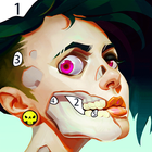 Zombie Paint by Number أيقونة