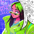 Billie Eilish Paint by Number icon